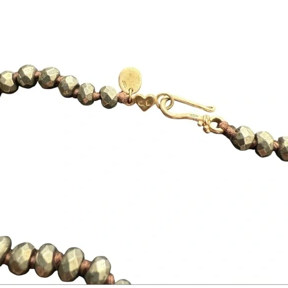 CHAN LUU Elegant SLATE and Gold Chain Necklace - Picture 7 of 11